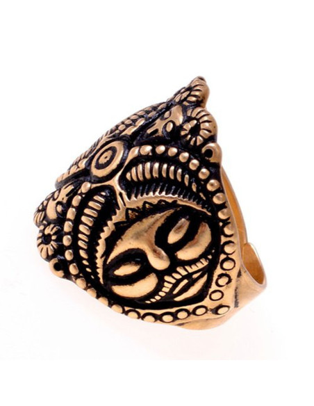 Bague celtique visage mystique époque...