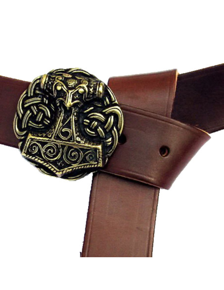 Boucle de ceinture viking Marteau de...