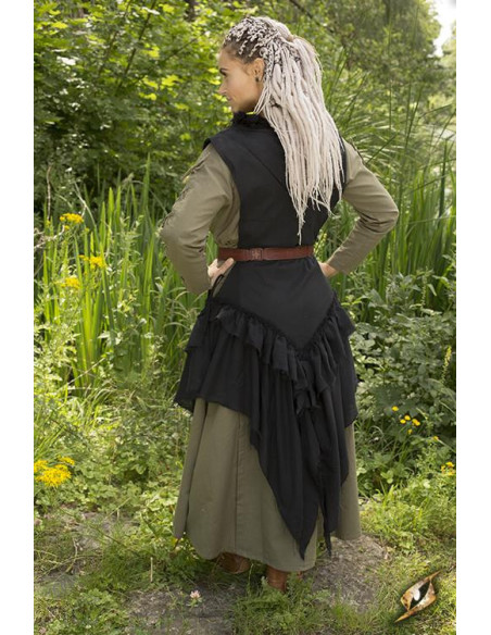 Surcot médiéval corbeau en nebro