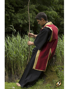 Manteau Jinbaori ou samouraï en or rouge 2