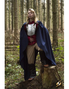 Cape en coton Regulus bleu, taille unique