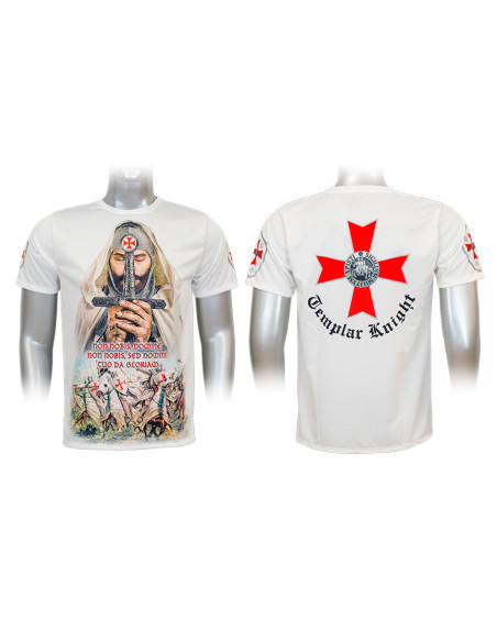 T-shirt blanc sublimé Templiers