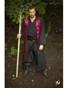 Robe de sorcier avec capuche, brun noir 2