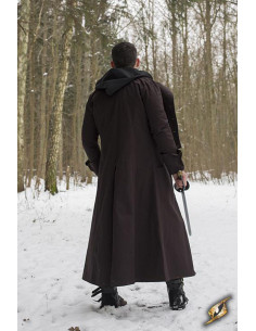 Manteau de chasseur médiéval Hellsing, marron foncé 2