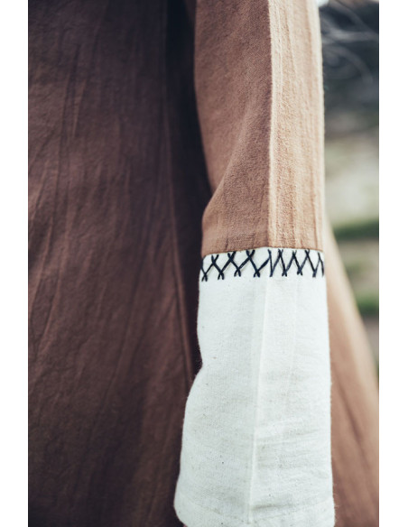 Robe longue viking Freya, couleur sable