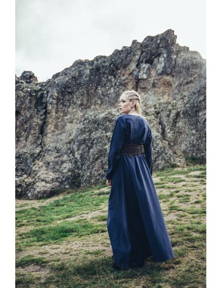 Robe Viking en coton Valdis, bleu nuit