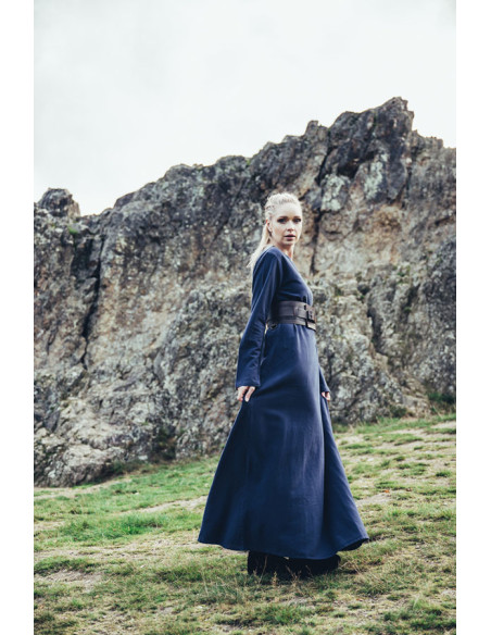 Robe Viking en coton Valdis, bleu nuit