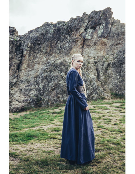 Robe Viking en coton Valdis, bleu nuit