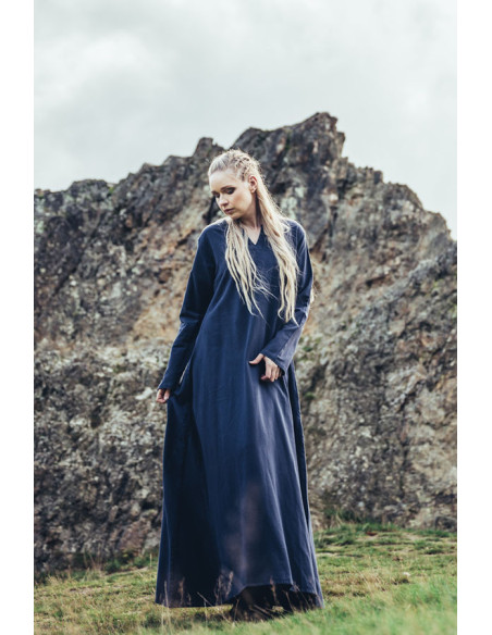 Robe Viking en coton Valdis, bleu nuit
