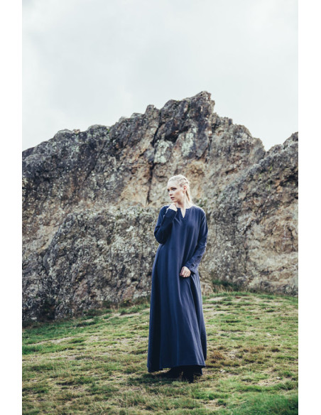 Robe Viking en coton Valdis, bleu nuit