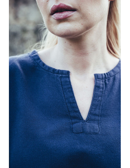 Robe Viking en coton Valdis, bleu nuit