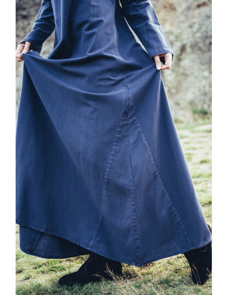 Robe Viking en coton Valdis, bleu nuit