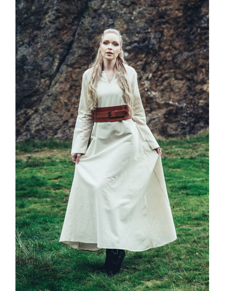 Robe Viking en coton Valdis, blanc...