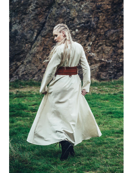 Robe Viking en coton Valdis, blanc...