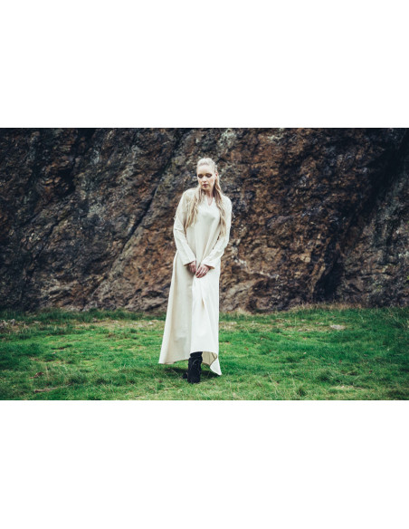 Robe Viking en coton Valdis, blanc...