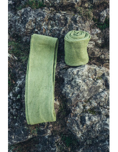 Winingas torsadées Jannik avec motif Épine, couleur verte