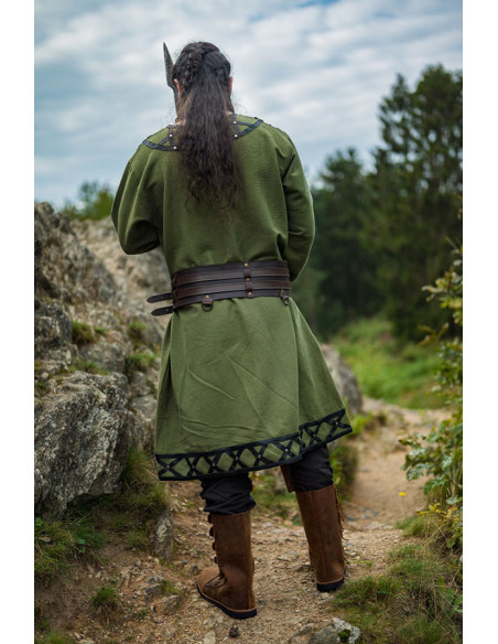 Tunique viking décorée Erik, vert