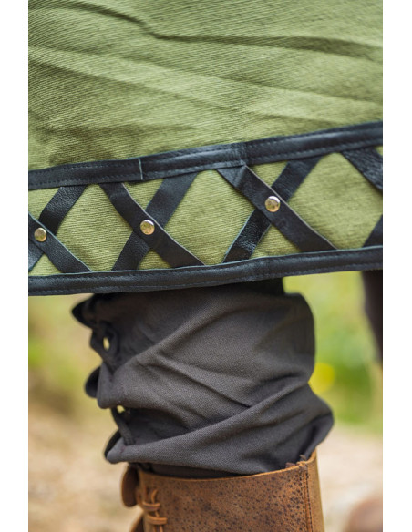 Tunique viking décorée Erik, vert