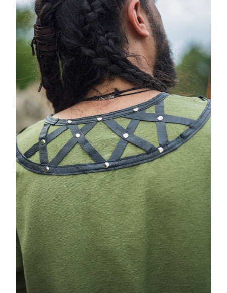 Tunique viking décorée Erik, vert