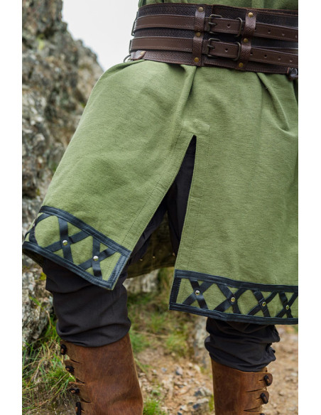 Tunique viking décorée Erik, vert