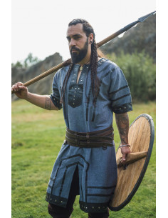 Tunique viking manches courtes Rollo, gris bleuté 2
