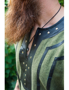 Tunique viking manches courtes Rollo, vert 2