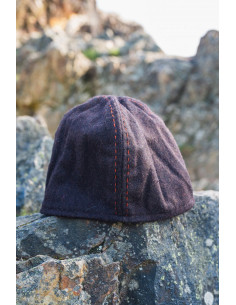 Bonnet Viking marron en laine modèle Sjard