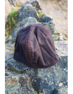 Bonnet Viking marron en laine modèle Sjard 2