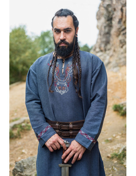 Tunique Freki Viking avec broderie...