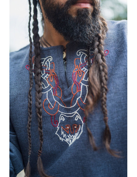 Tunique Freki Viking avec broderie...