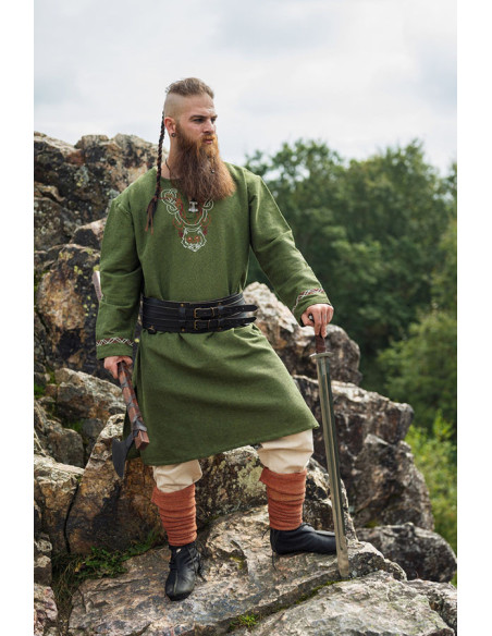 Tunique Freki Viking avec broderie à...