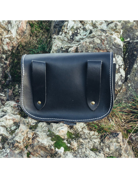 Sac viking en cuir Hulda avec noeud...