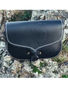 Sac banane Viking en cuir Folkvar avec Vegvisir, couleur...