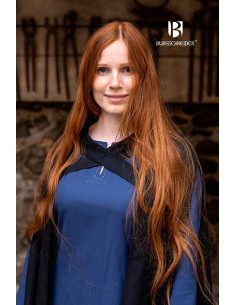 Cape médiévale pour femme Morpheus en coton, noir 2