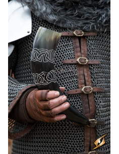 Noeuds celtiques en corne clair-foncé