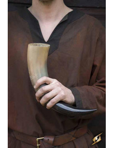 Corne de druide viking, finition transparente