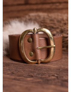 Ceinture médiévale de 135 cm. avec boucle en laiton,...