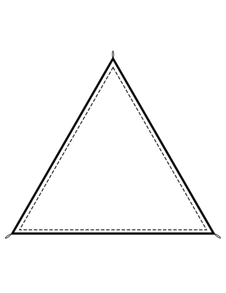 Auvent triangulaire avec corde pour...