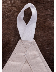 Auvent triangulaire avec corde pour camping médiéval, 5m. 2