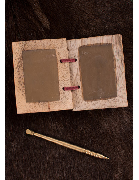 Livre de cire avec crayon en laiton...