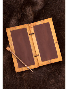 Livre de cire romain avec crayon en bronze 2