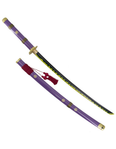 Katana fonctionnel Lilac Enma en acier au carbone One Piece