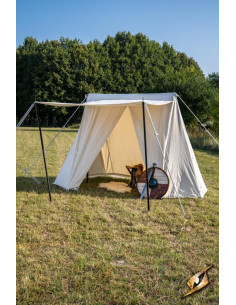 Tente médiévale pour guerriers intrépides, 2 x 4 mts.