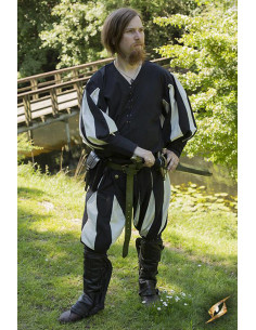 Chemise mercenaire Lansquenet, noir-blanc 2
