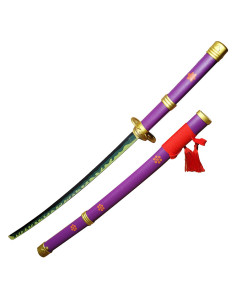 Katana déco lilas Enma de One Piece, saya bois et simili...