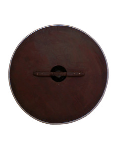 Bouclier fonctionnel rond en bois, 77 cm. 2