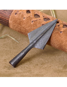 Pointe de flèche historique forgée à la main de type...