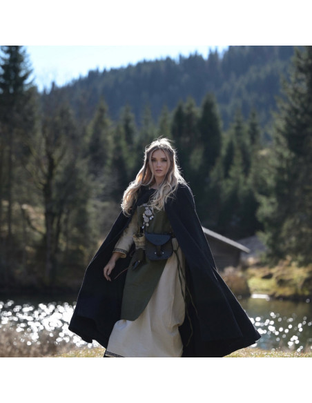 Surcot femme Aleiga vert à bretelles