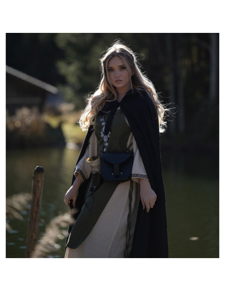 Surcot femme Aleiga vert à bretelles