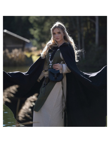 Surcot femme Aleiga vert à bretelles